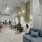 rendering of lounge area showing ample seating and modern decor